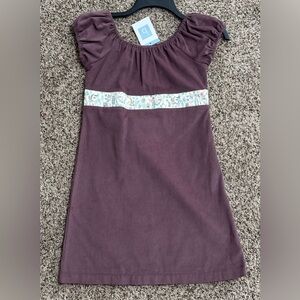 New With Tags—Bella Bliss Plum Corduroy Dress in the color Plum—Size 10